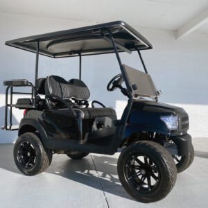 Black Alpha Club Car Golf Cart Custom Seats
