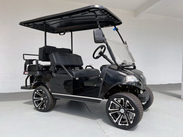 Black Evolution Classic 4 Pro Golf Cart