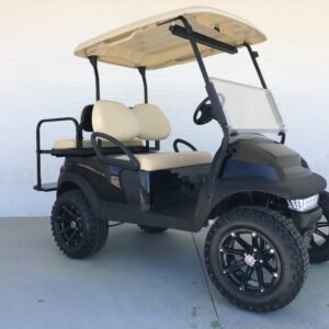 Black Lifted Club Car Precedent Golf Cart