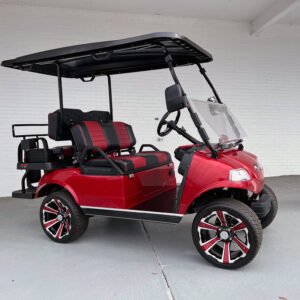 Burgundy Evolution Classic 4 Pro Golf Cart