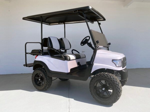 White Alpha Club Car Precedent Golf Cart Custom