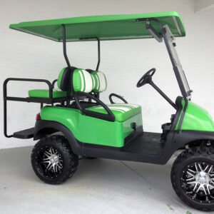 Lime Green Beach Cruiser Club Car Golf Cart