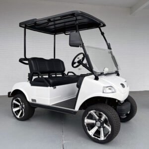 White Evolution Classic Pro Golf Cart