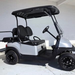 Silver and Matt Black Sportster Club Car Golf Cart