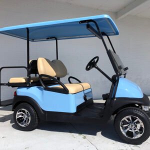 Sky Blue Low Profile Club Car Golf Cart