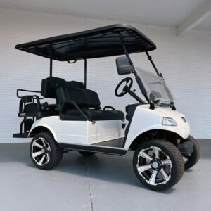 New White Evolution Classic 4 Plus Lithium Golf Cart