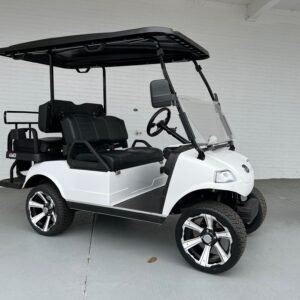 White Evolution Classic 4 Pro Golf Cart